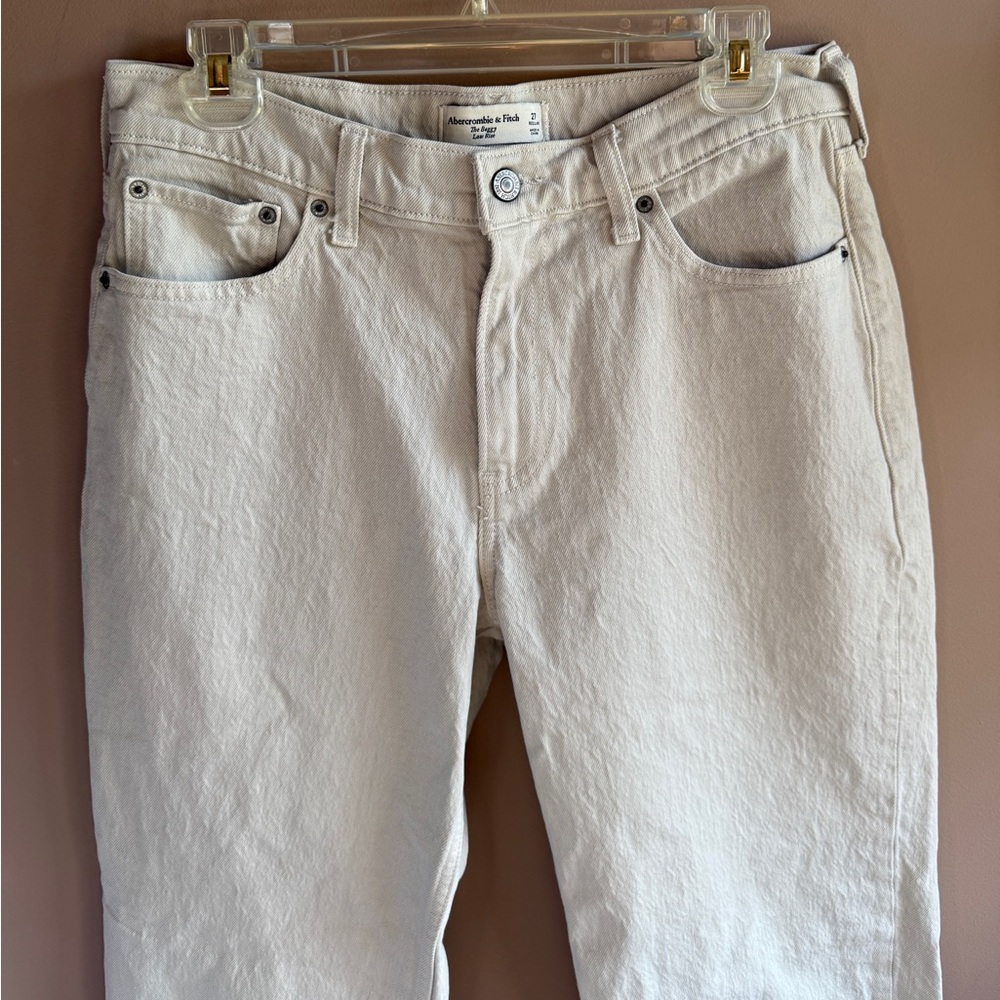 Abercrombie The Baggy Low Rise Jean, Denim, 27 Regular - Picture 2 of 6